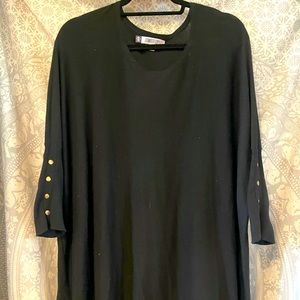 Black tunic dress or oversized shirt